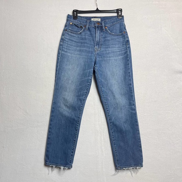 Madewell The‎ Perfect Vintage Women's Light Wash Crop Jeans Size 27 - Picture 1 of 8